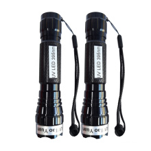 Rechargeable 3W UV LED 395nm Flashlight for testing and curing